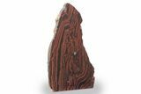 Free-Standing Polished Tiger Iron Stromatolite - Ga #222939-2